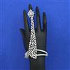 American Diamond Classic Hath Pan with Rhodium Plating