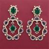 American Diamond Long Earring with Carat Plating