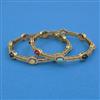 American Diamond Classic Bangles with Mehndi Plating