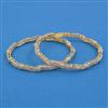 American Diamond Delicate Bangles with 2 Tone Plating