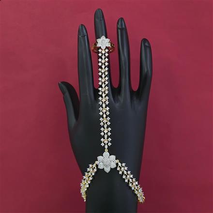 American Diamond Classic Hath Pan with Rhodium Plating 2 Tone Plating Carat Plating