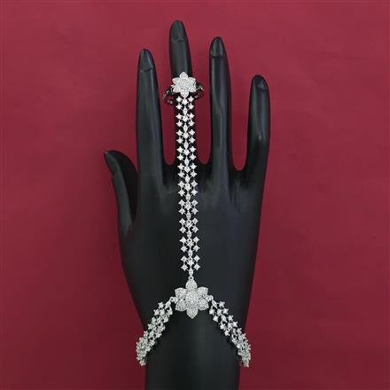 American Diamond Classic Hath Pan with Rhodium Plating 2 Tone Plating Carat Plating
