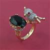 American Diamond Birds Ring with Carat Plating