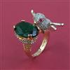 American Diamond Birds Ring with Carat Plating