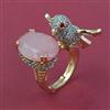 American Diamond Birds Ring with Carat Plating
