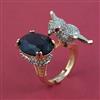 American Diamond Birds Ring with Carat Plating