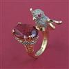 American Diamond Birds Ring with Carat Plating