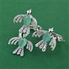American Diamond Birds Ring with Rhodium Plating