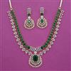 American Diamond Classic Necklace with 2 Tone Plating
