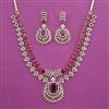 American Diamond Classic Necklace with 2 Tone Plating