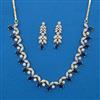 American Diamond Delicate Necklace with 2 Tone Plating