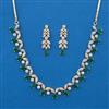 American Diamond Delicate Necklace with 2 Tone Plating