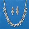 American Diamond Delicate Necklace with 2 Tone Plating