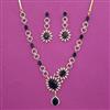 American Diamond Delicate Necklace with 2 Tone Plating