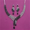 American Diamond Classic Necklace with Rhodium Plating