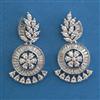 American Diamond Classic Earring with Rhodium Plating 2 Tone Plating