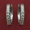American Diamond Bali with Rhodium Plating 2 Tone Plating
