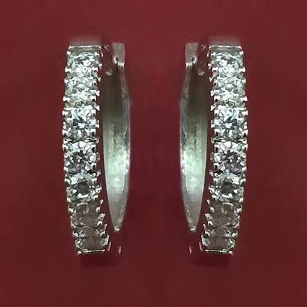 American Diamond Bali with Rhodium Plating 2 Tone Plating