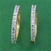 American Diamond Bali with Rhodium Plating 2 Tone Plating