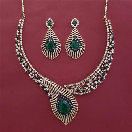 American Diamond Classic Necklace with Carat Plating