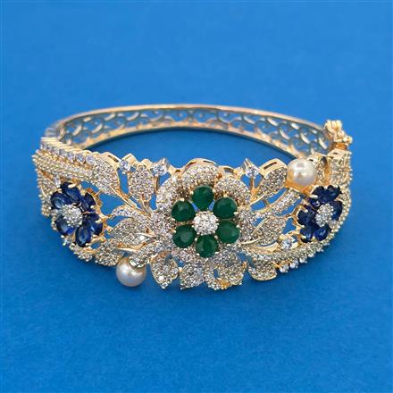 American Diamond Hazoorilal Kada with Carat Plating