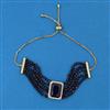 American Diamond Adjustable Bracelet with Mehndi Plating