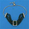American Diamond Adjustable Bracelet with Mehndi Plating