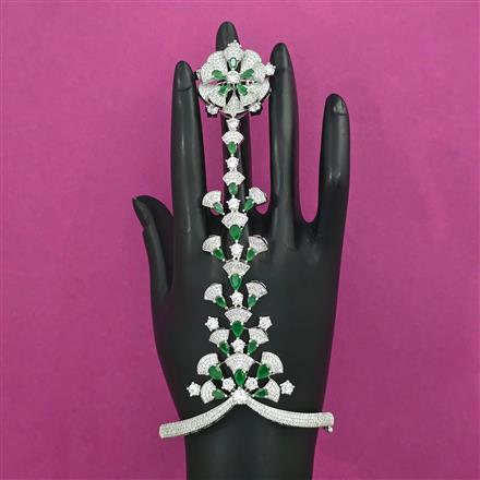 American Diamond Classic Hath Pan with Rhodium Plating