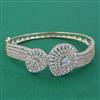 American Diamond Openable kada with Rhodium Plating 2 Tone Plating Mehndi Plating Carat Plating