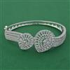 American Diamond Openable kada with Rhodium Plating 2 Tone Plating Mehndi Plating Carat Plating