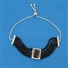 American Diamond Adjustable Bracelet with Rhodium Plating