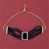 American Diamond Adjustable Bracelet with 2 Tone Plating