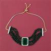 American Diamond Adjustable Bracelet with 2 Tone Plating