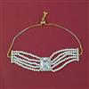 American Diamond Adjustable Bracelet with 2 Tone Plating