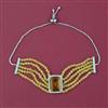 American Diamond Adjustable Bracelet with 2 Tone Plating