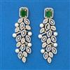 American Diamond Pearl Earring with Carat Plating