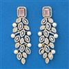 American Diamond Pearl Earring with Carat Plating