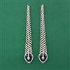 American Diamond Long Earring with Carat Plating
