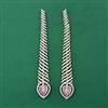 American Diamond Long Earring with Carat Plating