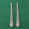 American Diamond Long Earring with Carat Plating