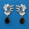 American Diamond Classic Earring with Rhodium Plating