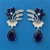 American Diamond Classic Earring with Rhodium Plating