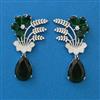 American Diamond Classic Earring with Rhodium Plating