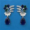 American Diamond Classic Earring with Rhodium Plating