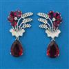 American Diamond Classic Earring with Rhodium Plating