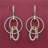 American Diamond Classic Earring with Rhodium Plating Carat Plating