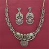 American Diamond Classic Necklace with Mehndi Plating