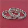 American Diamond Classic Bangles with Rhodium Plating
