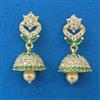 American Diamond Jhumki with Gold Plating