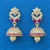 American Diamond Jhumki with Gold Plating